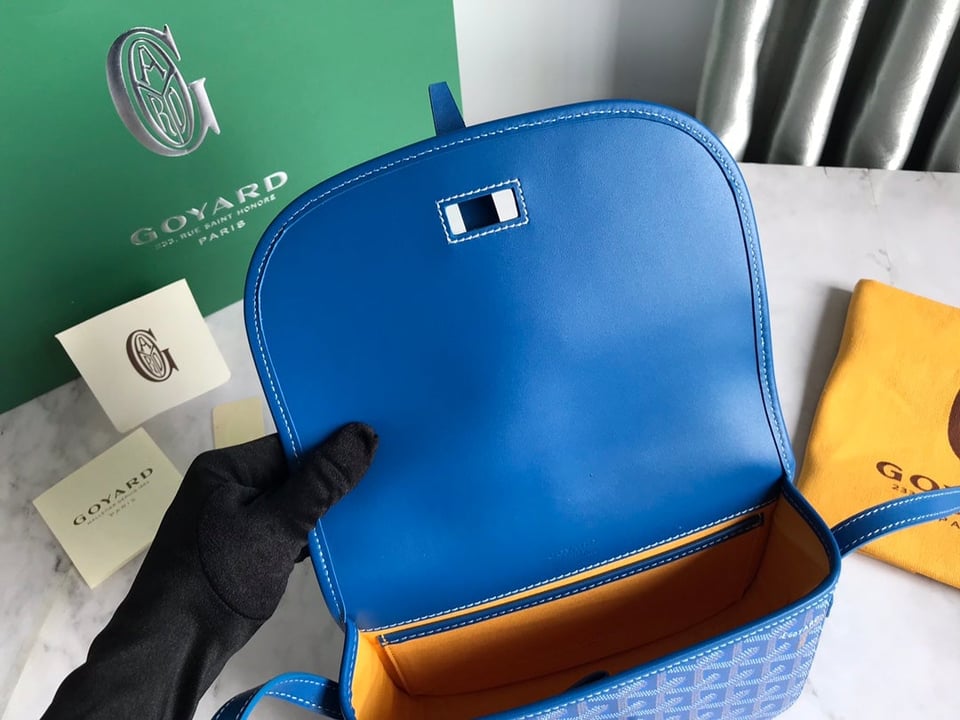 Goyard Belvedere Pm Bag 21Cm Sky Blue Canvas view 9