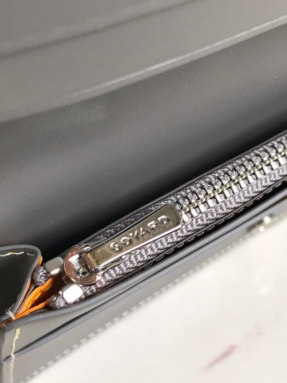 Goyard Richelieu Wallet 19 Cm Gray Goyardine Canvas view 3