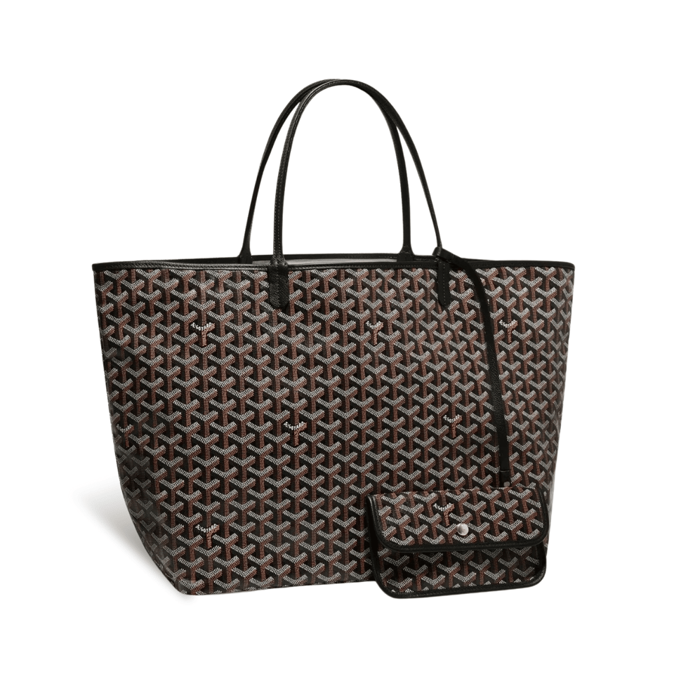 Goyard Saint Louis Gm 40Cm Black Canvas view 2