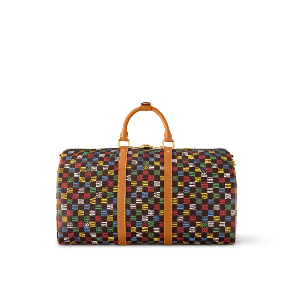 Louis Vuitton Keepall Bandoulière 50 Damier Ebene Canvas – Men Bags 50cm N00170 view 5