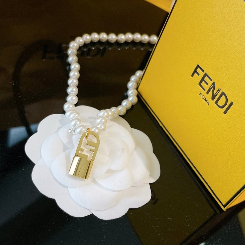 Fendi Lock Pear Necklace view 2