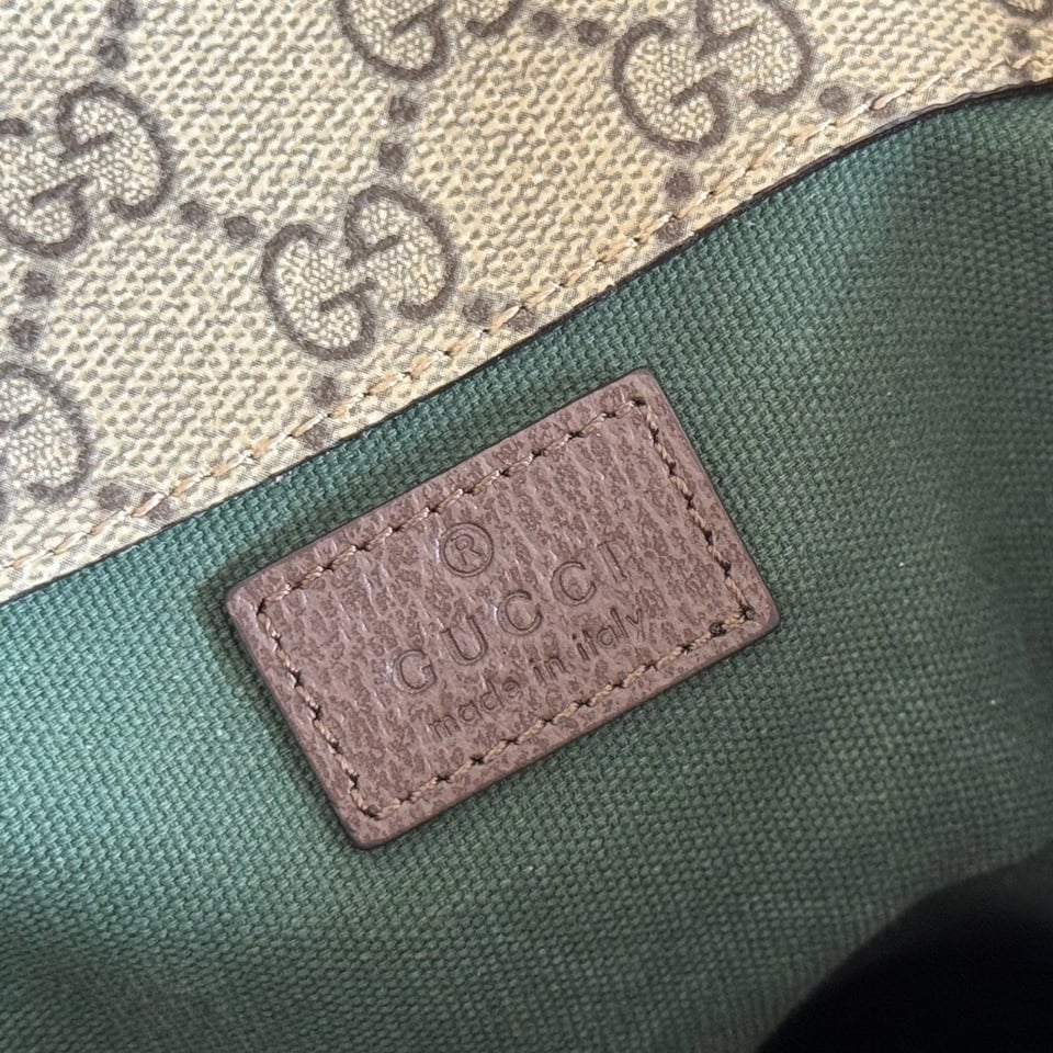 Gucci Ophidia Large Backpack 839110 Beige And Dark Brown 35cm/13.8in view 8