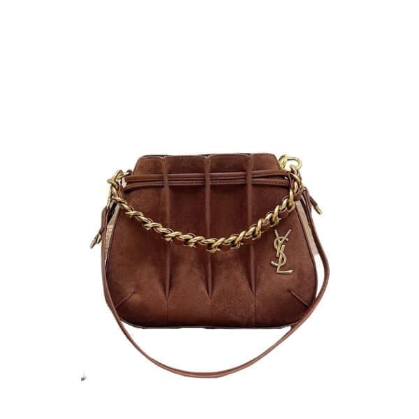 Saint Laurent Bucket Bag Brown 23Cm view 2
