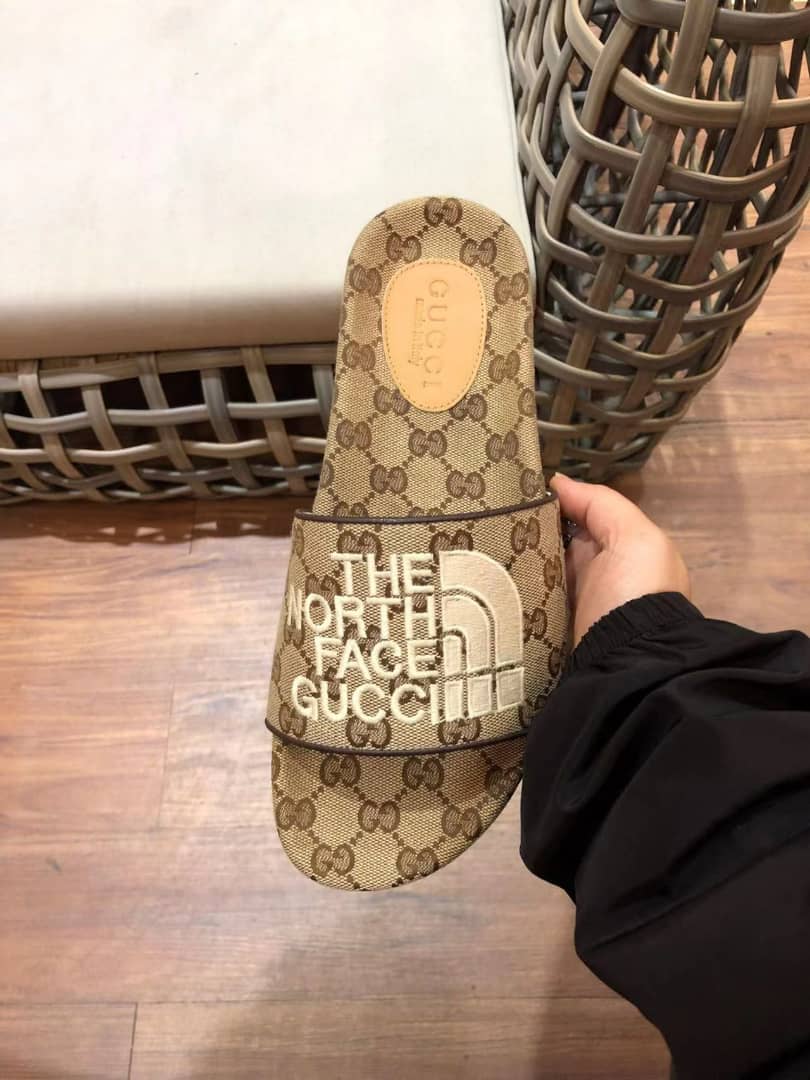 Gucci X The North Face Women?S Slides Beige And Brown view 10