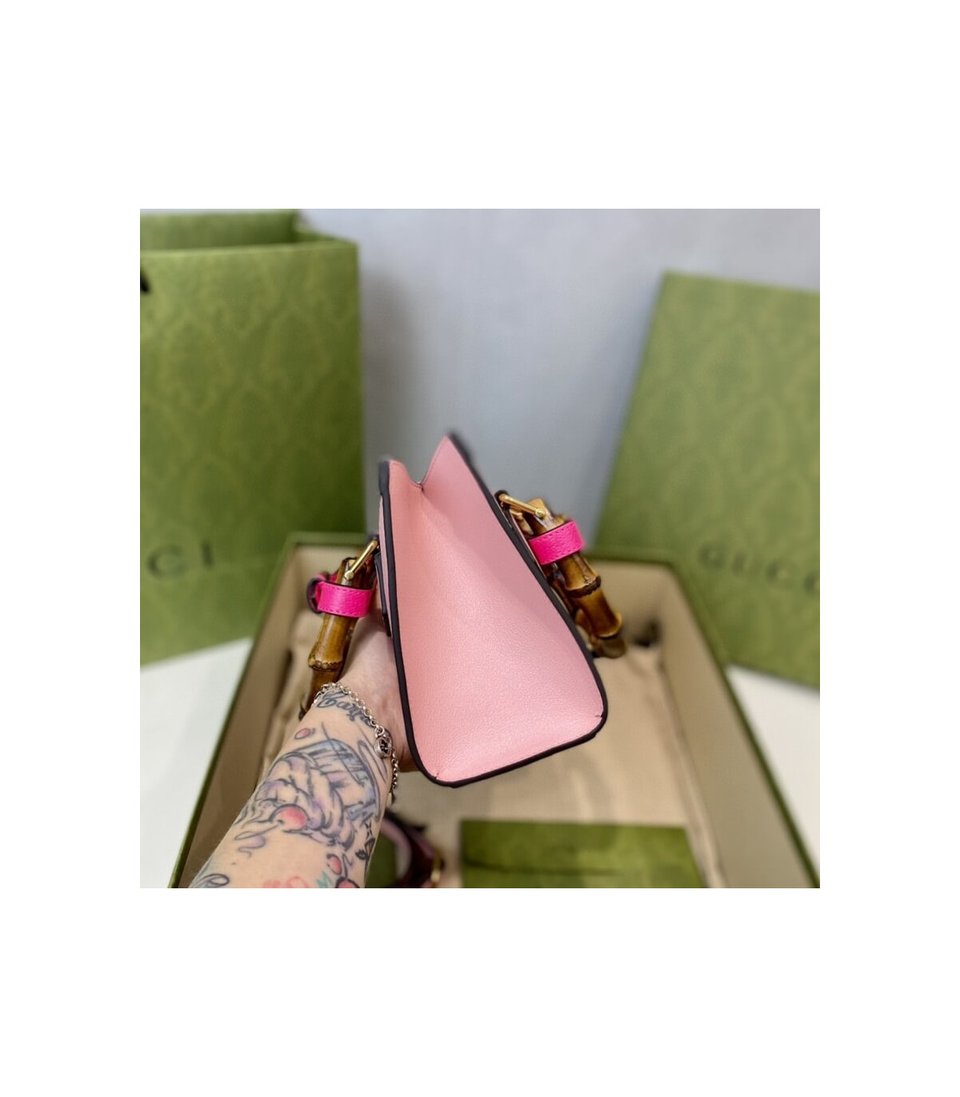 Gucci Diana Mini Tote Bag Pink view 16