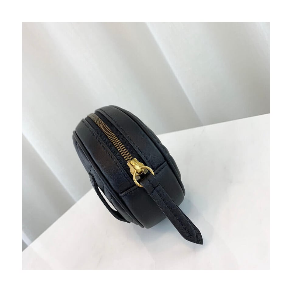 Gucci GG Marmont Matelasse Leather Belt Bag Black view 15