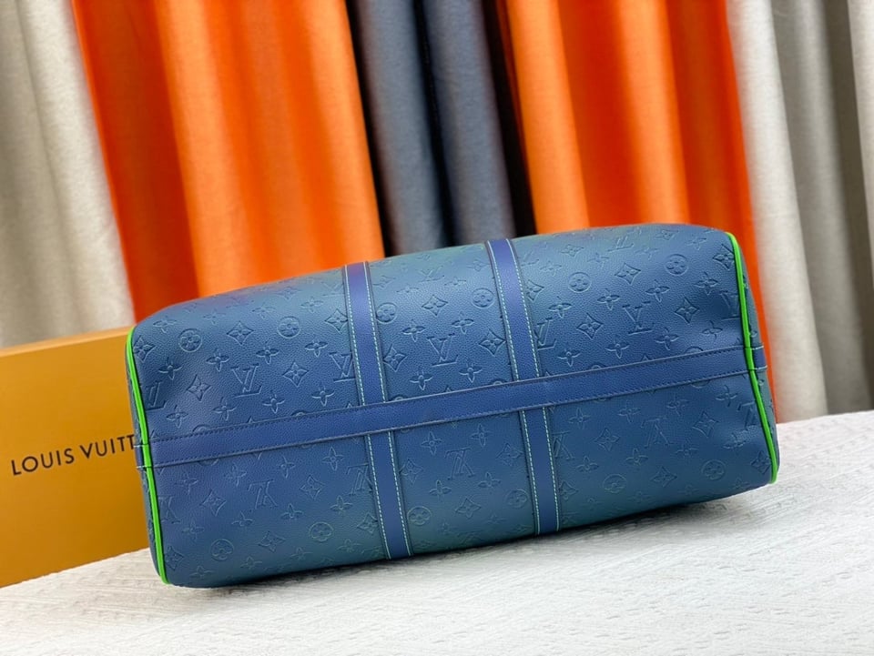 Louis Vuitton Keepall Bandouliere 50Cm Blue And Green view 8