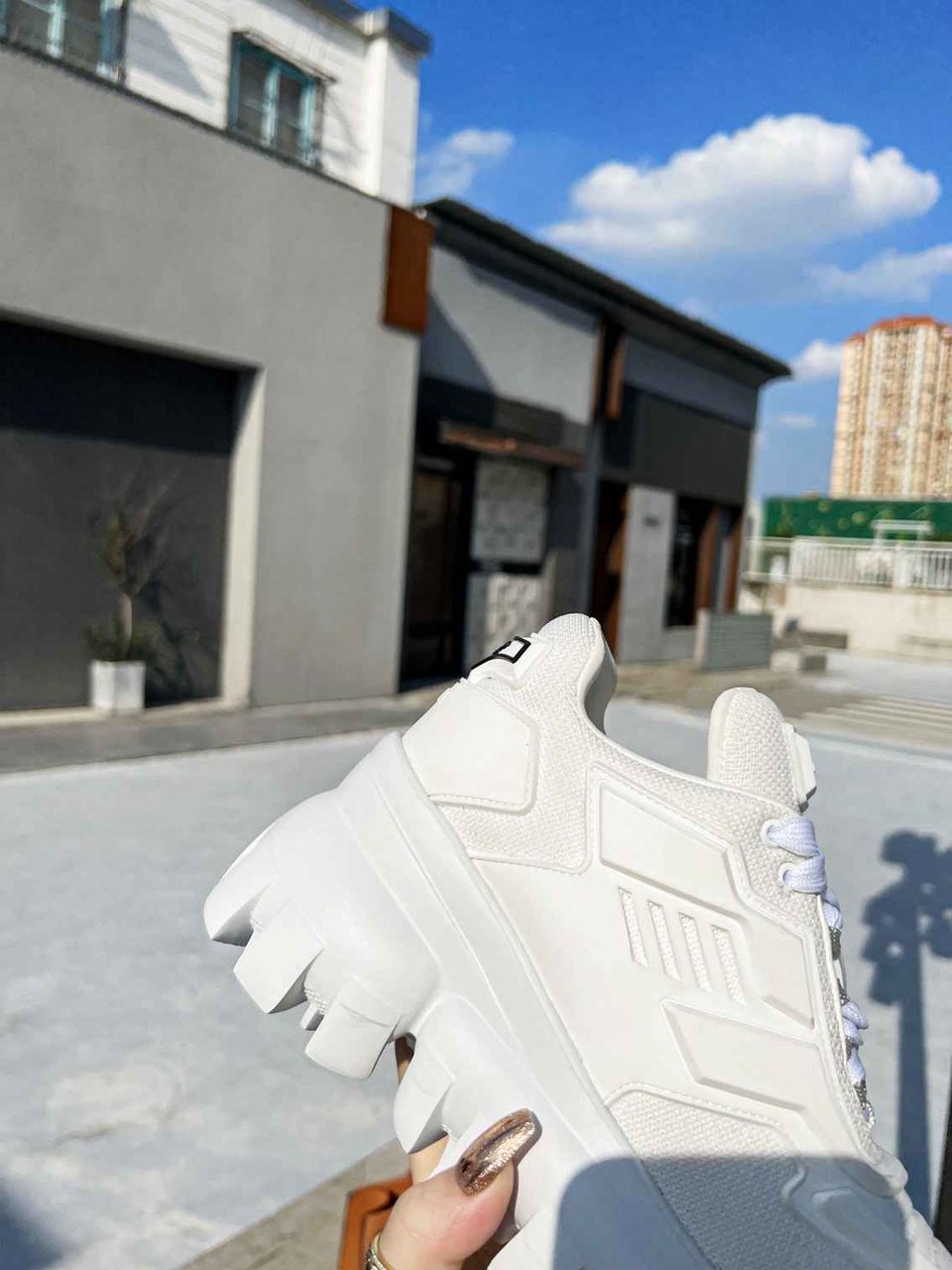 Prada Cloudbust Thunder Sneakers White 1E819L3Kr2F0009F050 view 4