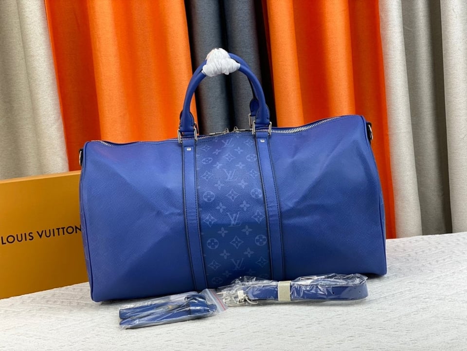 Louis Vuitton Keepall Bandouliere 50Cm Blue view 11
