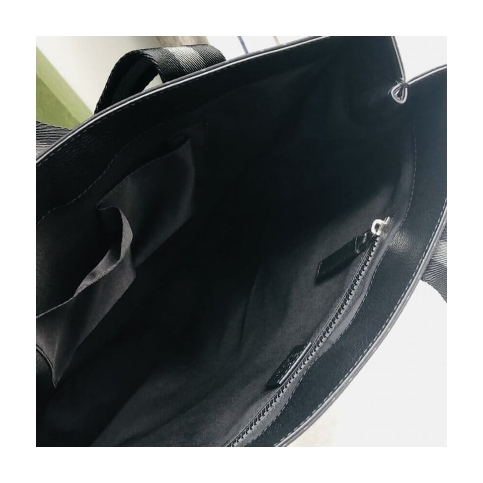Gucci GG Guccissima Black Nylon Tall Tote Bag view 13