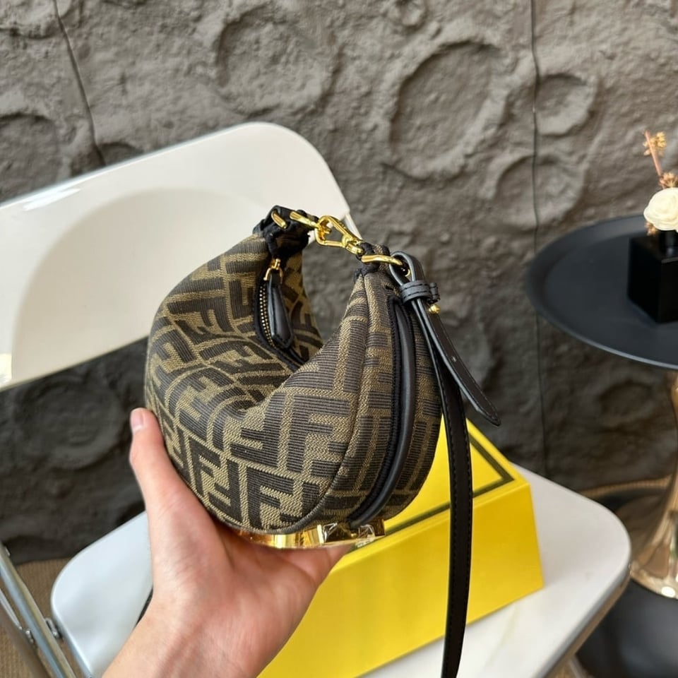 Fendi Fendigraphy Mini Bag Brown Ff 20Cm view 8