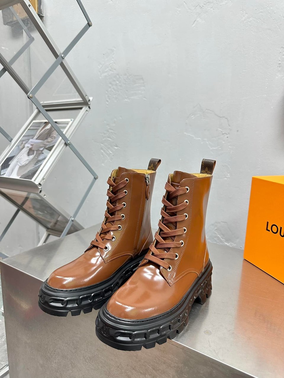 Louis Vuitton Lv Record Ranger Boot Brown view 7