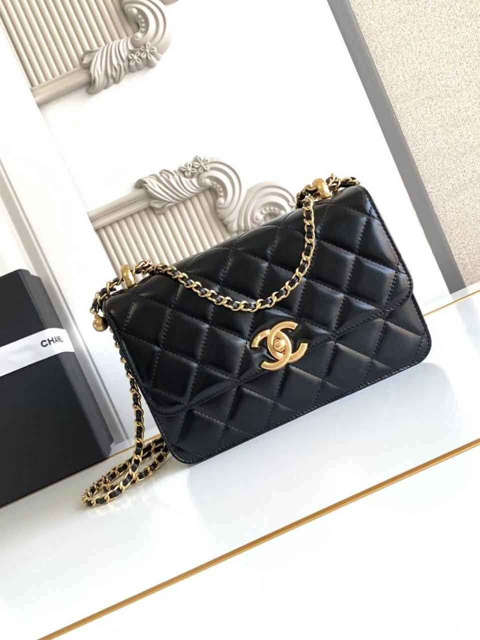 Chanel Calfskin Quilted Perfect Fit Flap Back 22cm view 3