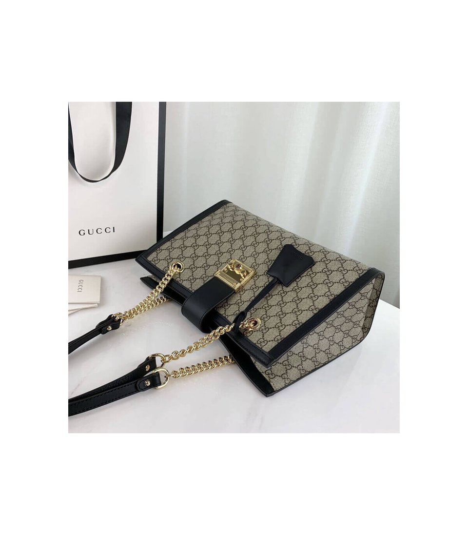 Gucci Padlock Medium GG Shoulder Bag Black view 11