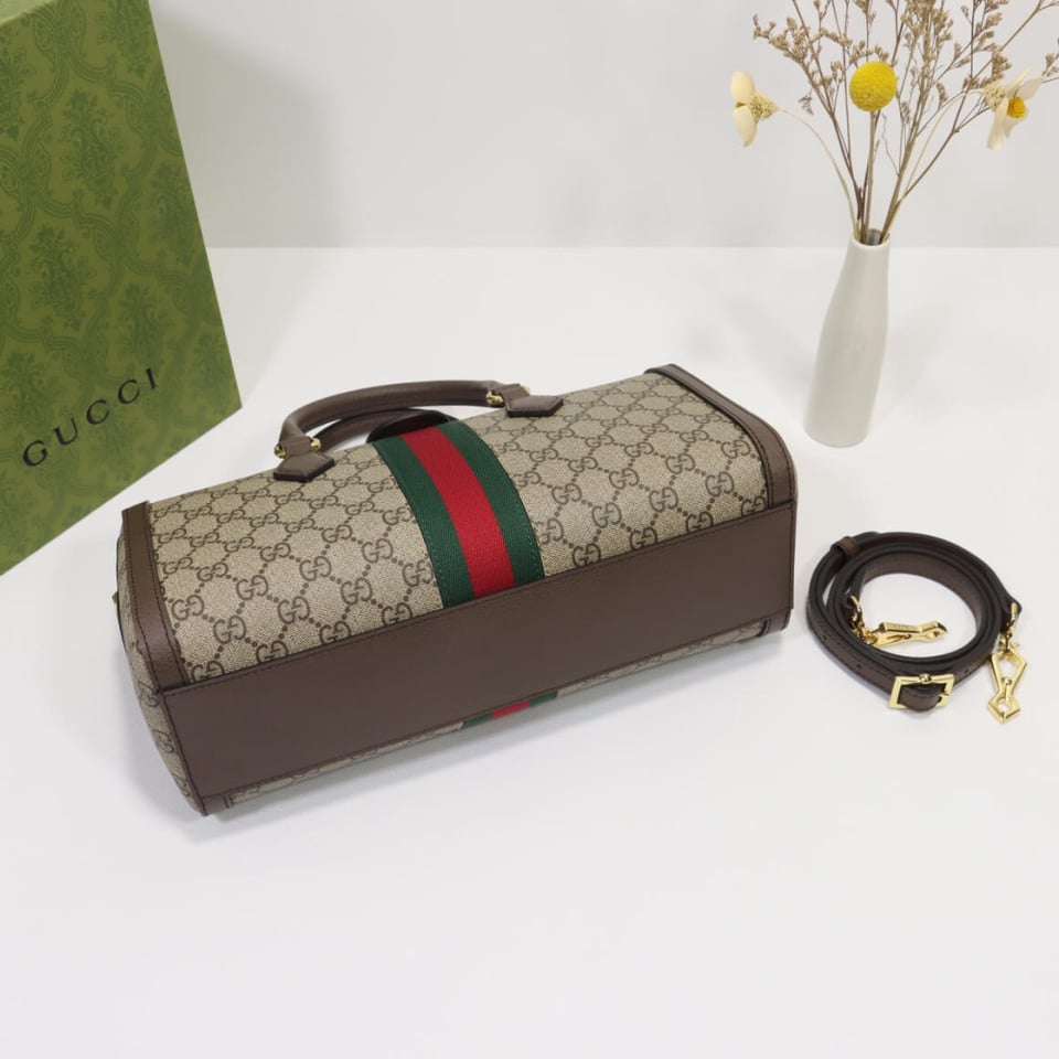 Gucci Ophidia GG Canvas Medium Top Handle Shoulder Bag 32cm/12.6in view 12