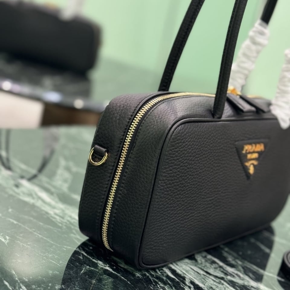 Prada Medium Top Handle Bag Black 29Cm view 5