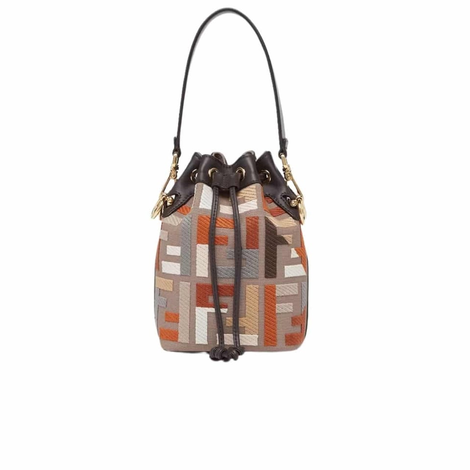 Fendi Mon Tresor Mini Bag Multicolor Canvas 18Cm view 2