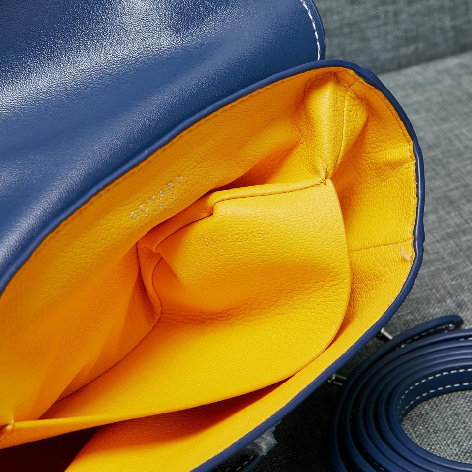 Goyard Saigon Souple Mini Bag Dark Blue Canvas 20cm view 10
