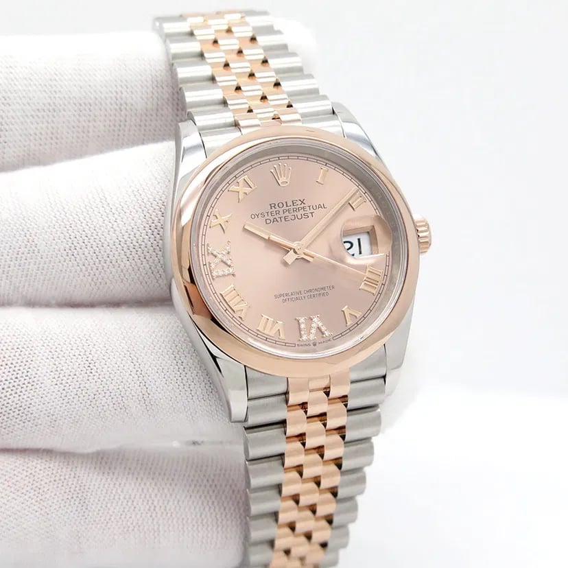 [Superclone] Rolex Datejust 36mm Rosé – Colour Dial Jubilee 126201 view 3