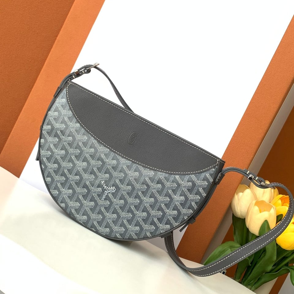 Goyard Hirondelle Bag – Bagistry Closet Grey 25cm view 3