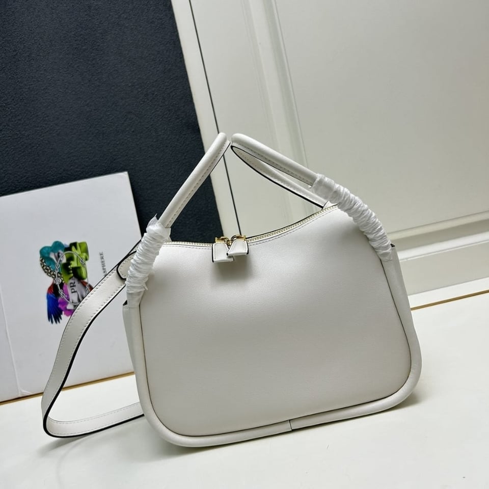 Prada Darling Handbag White 25Cm view 6