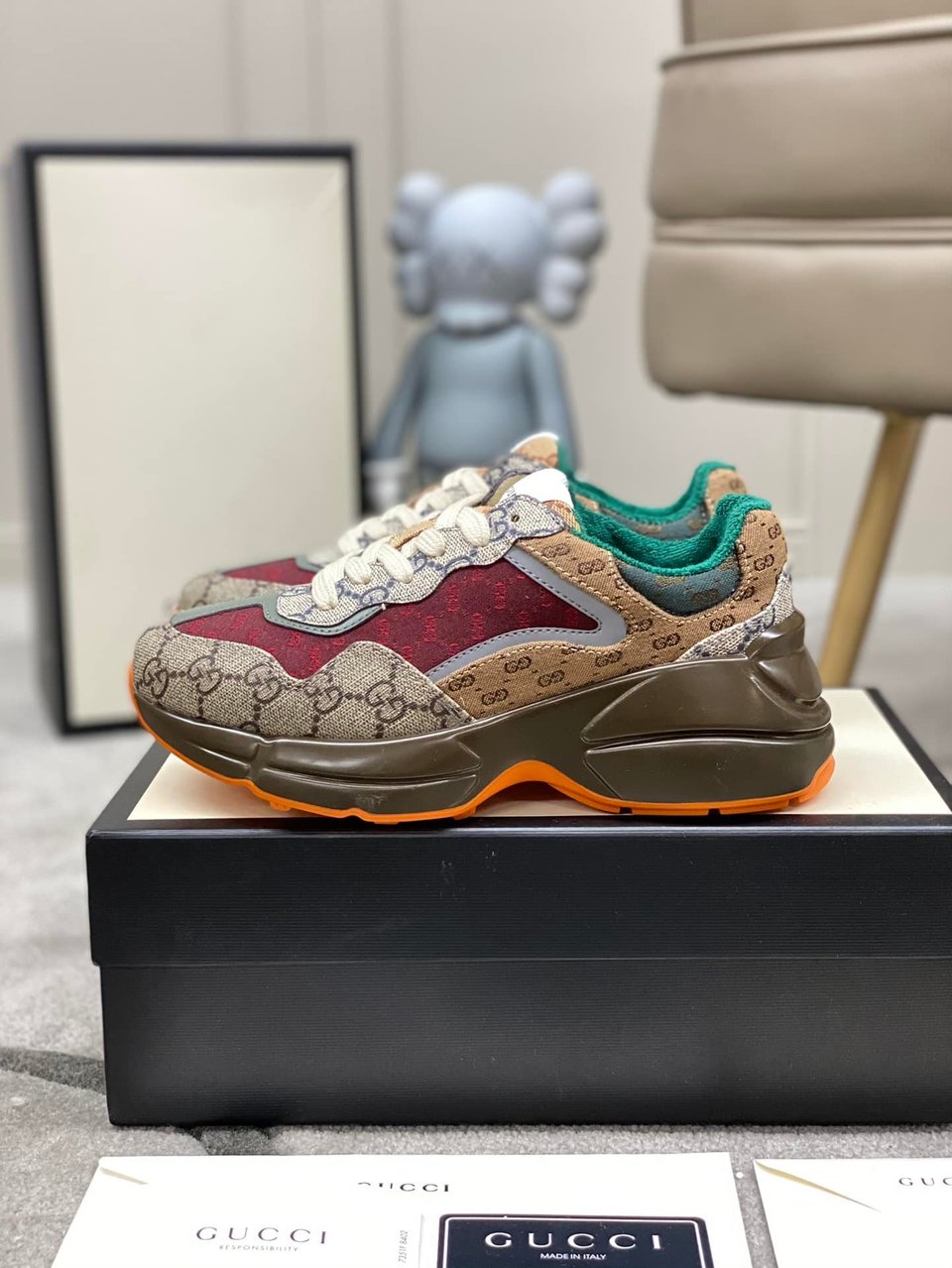 Gucci Women’S Gg Rhyton Sneaker ?619891 99Wg0-6060 view 7
