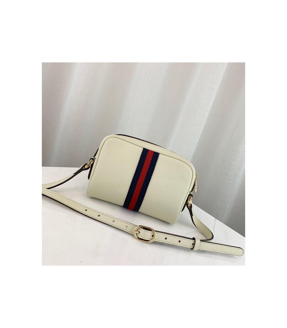 Gucci Ophidia Leather Mini Bag White view 7
