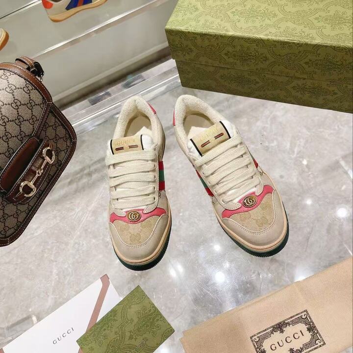 Gucci Gg Screener Distressed Gg Canvas Pink 546551 9Y920 9665 view 3