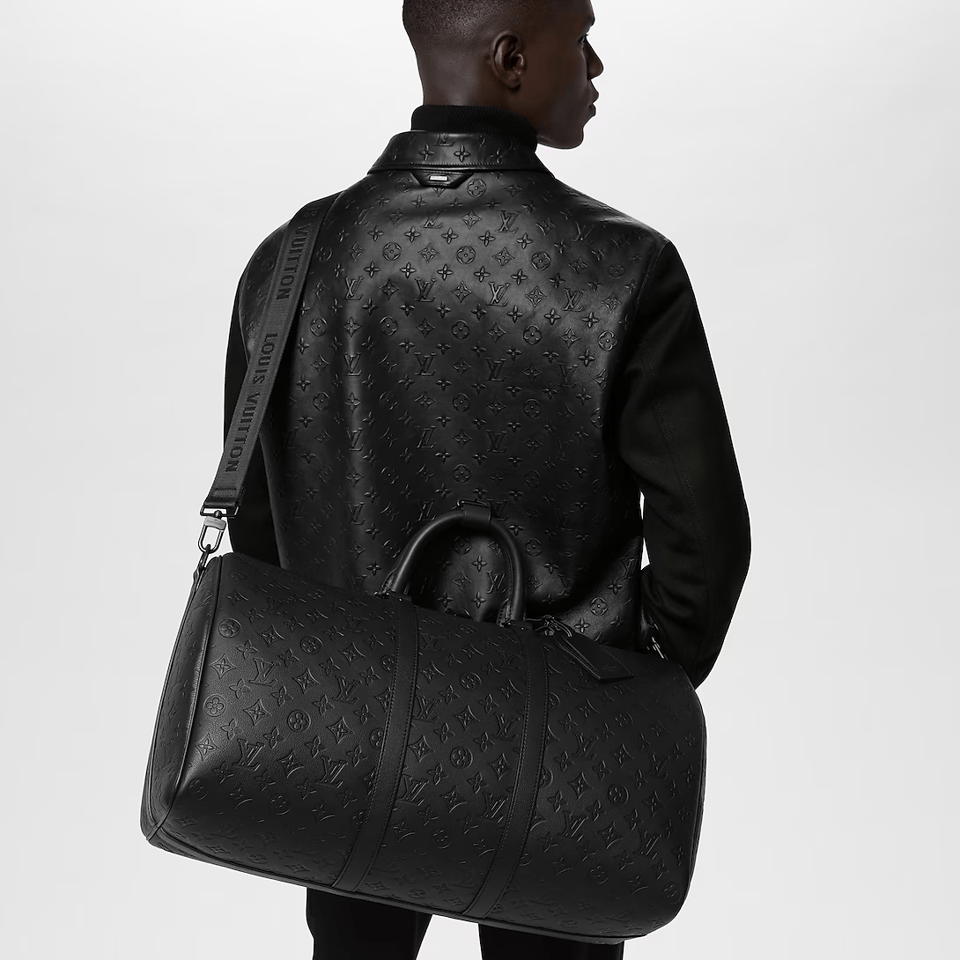 Louis Vuitton Keepall Bandouliere 50 Black 50cm M44810 view 5