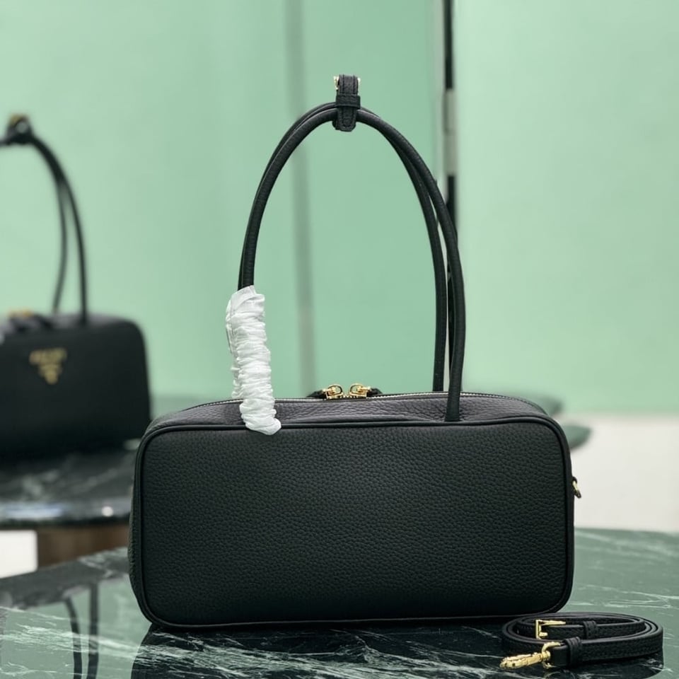 Prada Medium Top Handle Bag Black 29Cm view 6