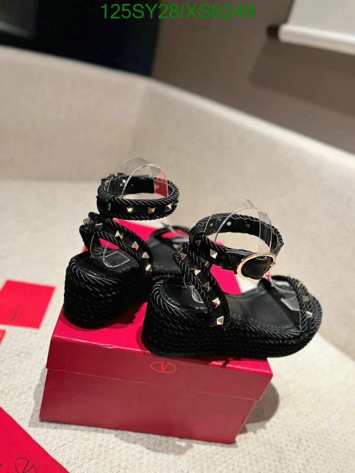 Valentino Rockstud Flatform Sandal In Calfskin 2W2S0Gi3Bae0No view 6