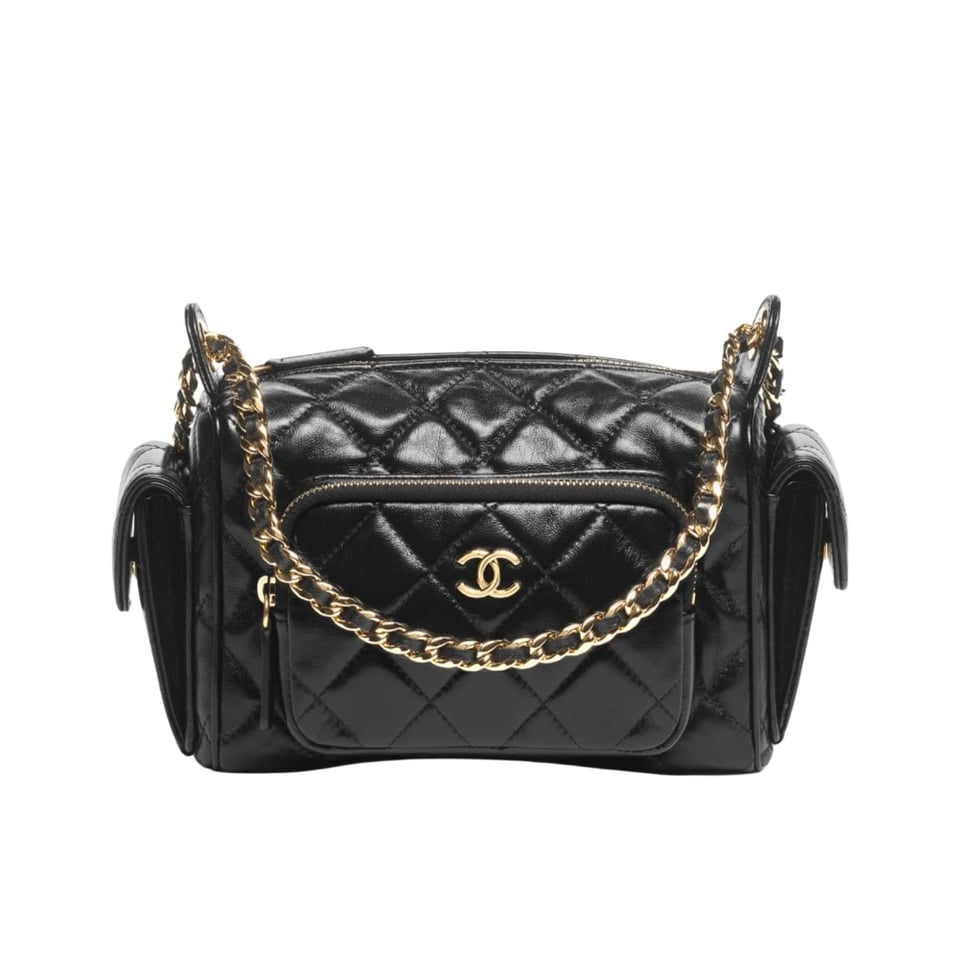 Chanel Small Camera Case Bag Black 23Cm/9.1in As5220 B18234 94305 view 2