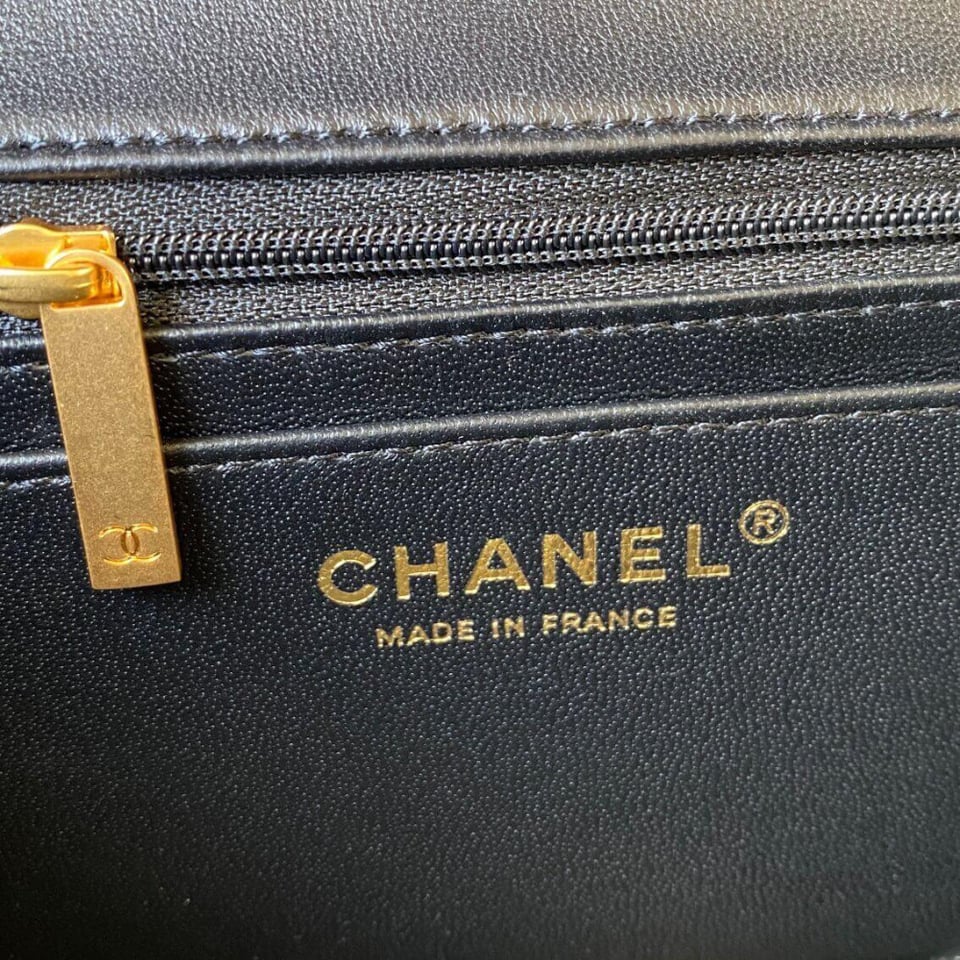 Chanel Mini Flap Bag With Top Handle view 11