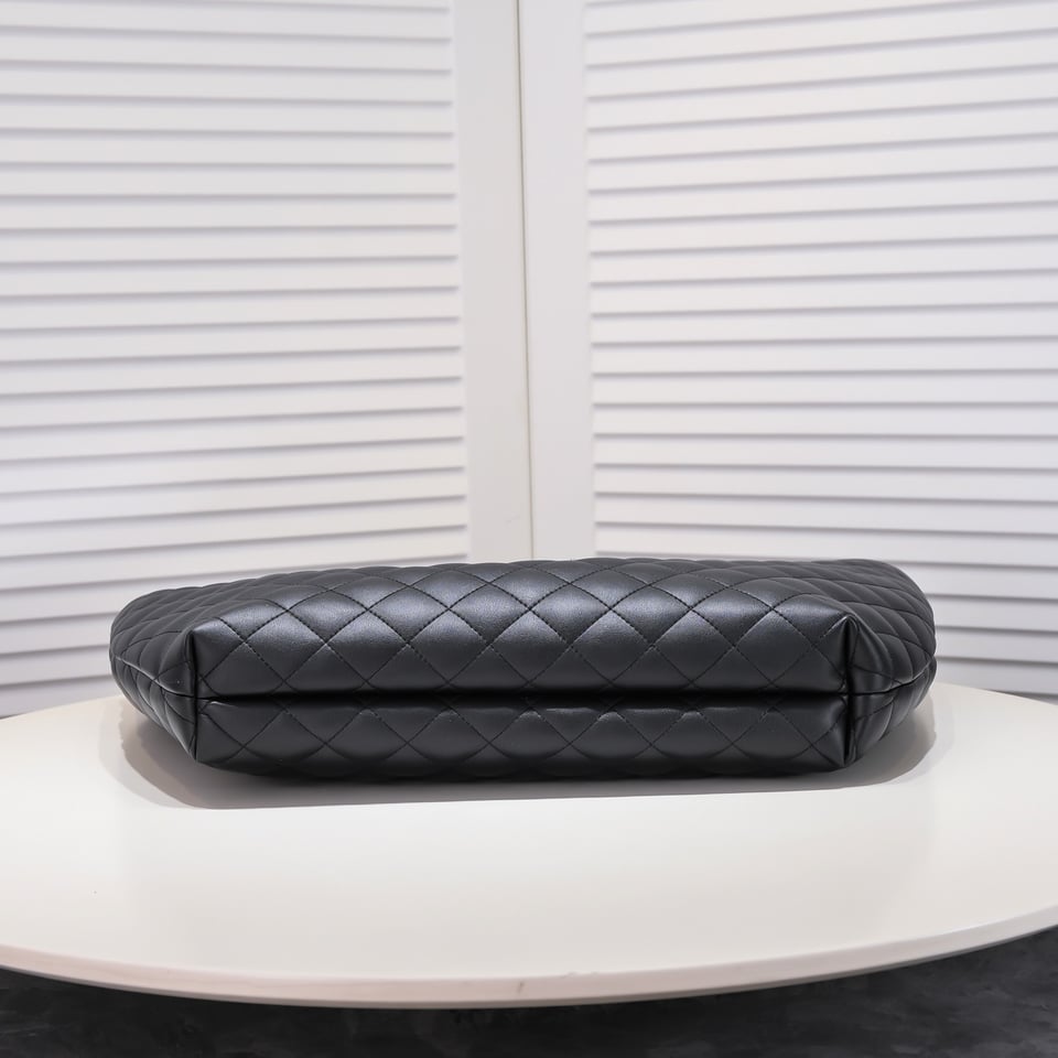 Saint Laurent Icare Maxi Shopping Bag In Quilted Black 52cm view 9
