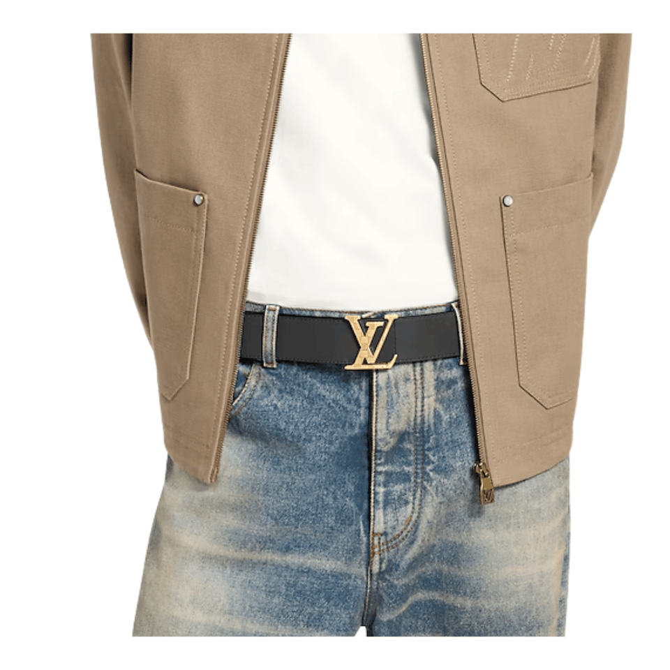 Louis Vuitton LV Gold Damier 40mm Reversible Men Belt M0333T view 5