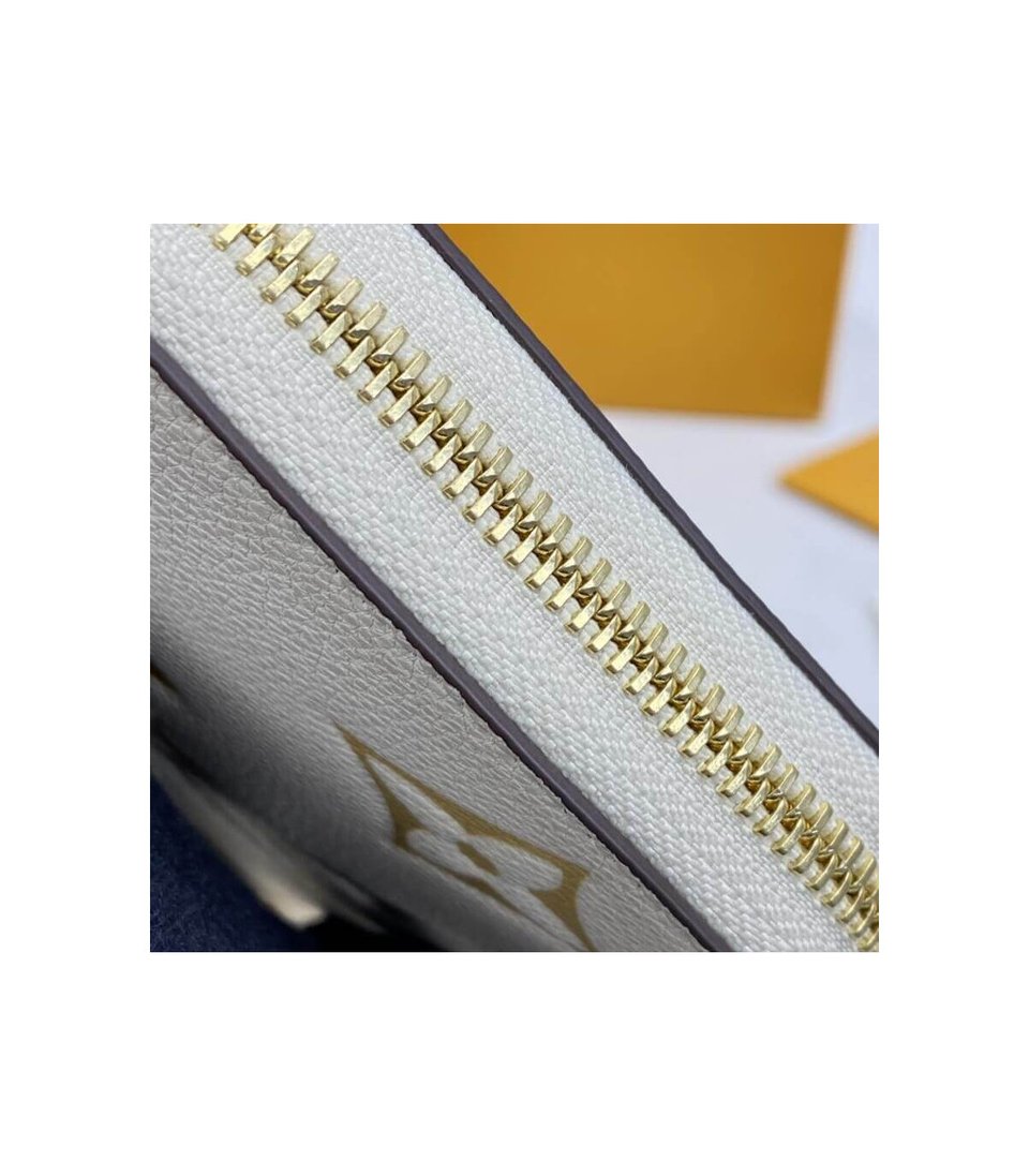 Louis Vuitton Zippy Wallet Cream/Saffron view 6
