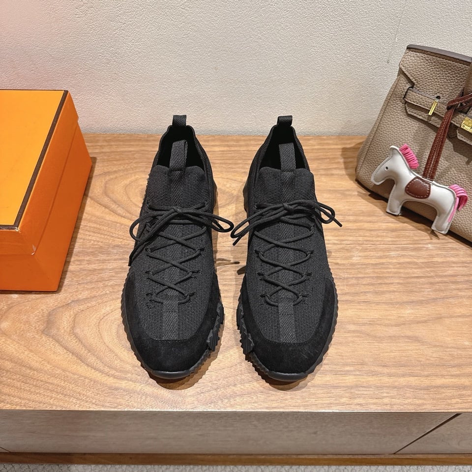 Hermès Day Sneaker Black- Shoes for Men view 3