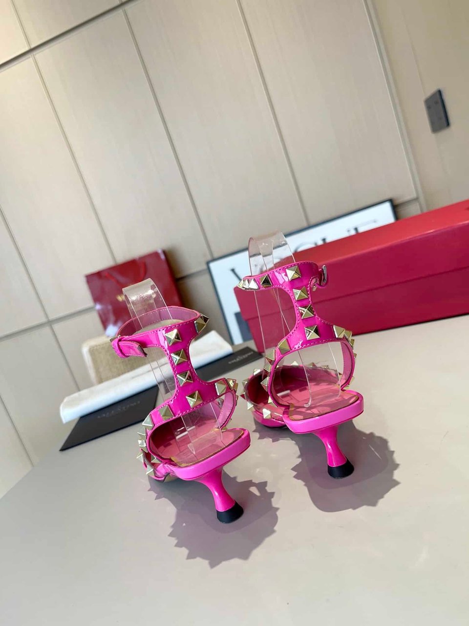 Valentino Garavani Rockstud Couture Pumps Pink view 5