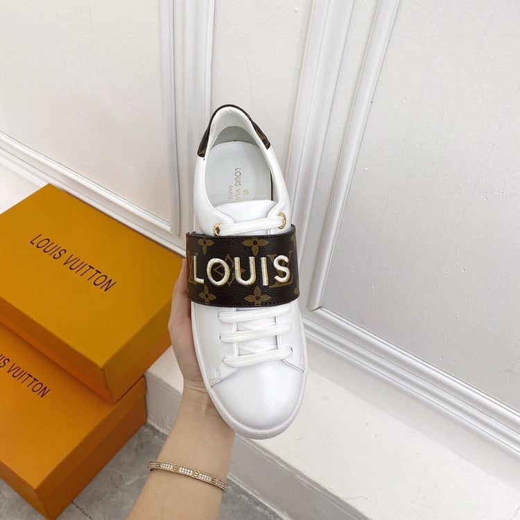Louis Vuitton Frontrow Logo Monogram Strap White view 8