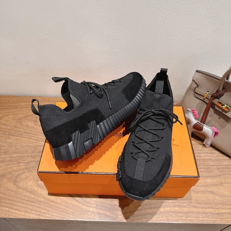 Hermès Day Sneaker Black- Shoes for Men view 11