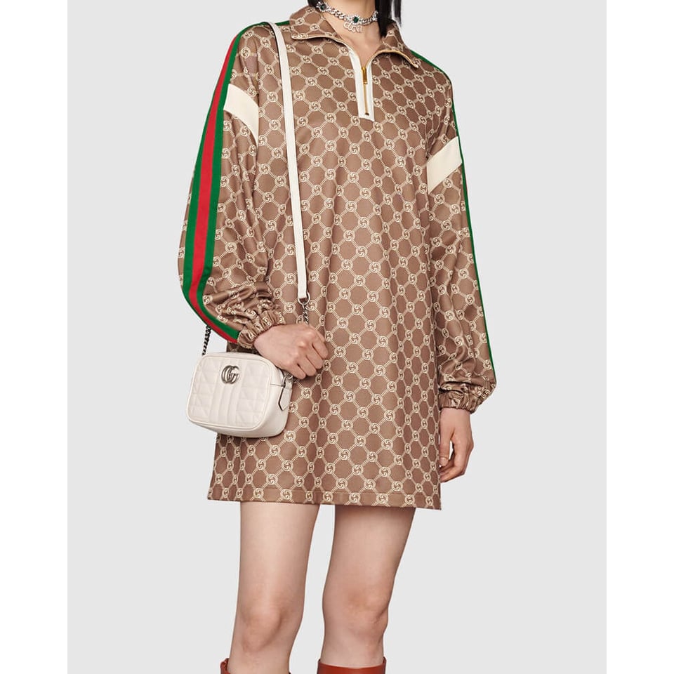Gucci GG Marmont Small Shoulder Bag White view 4