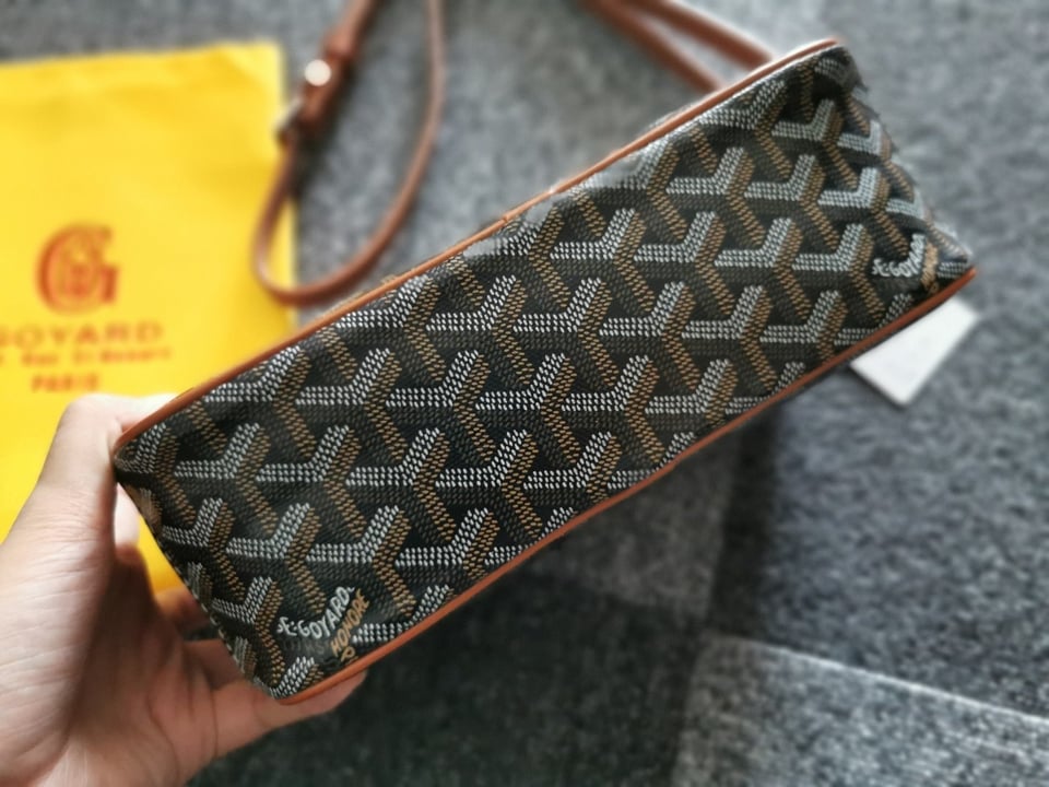 Goyard Cap-Vert Pm Bag 23X8X14Cm Black And Tan Canvas view 4
