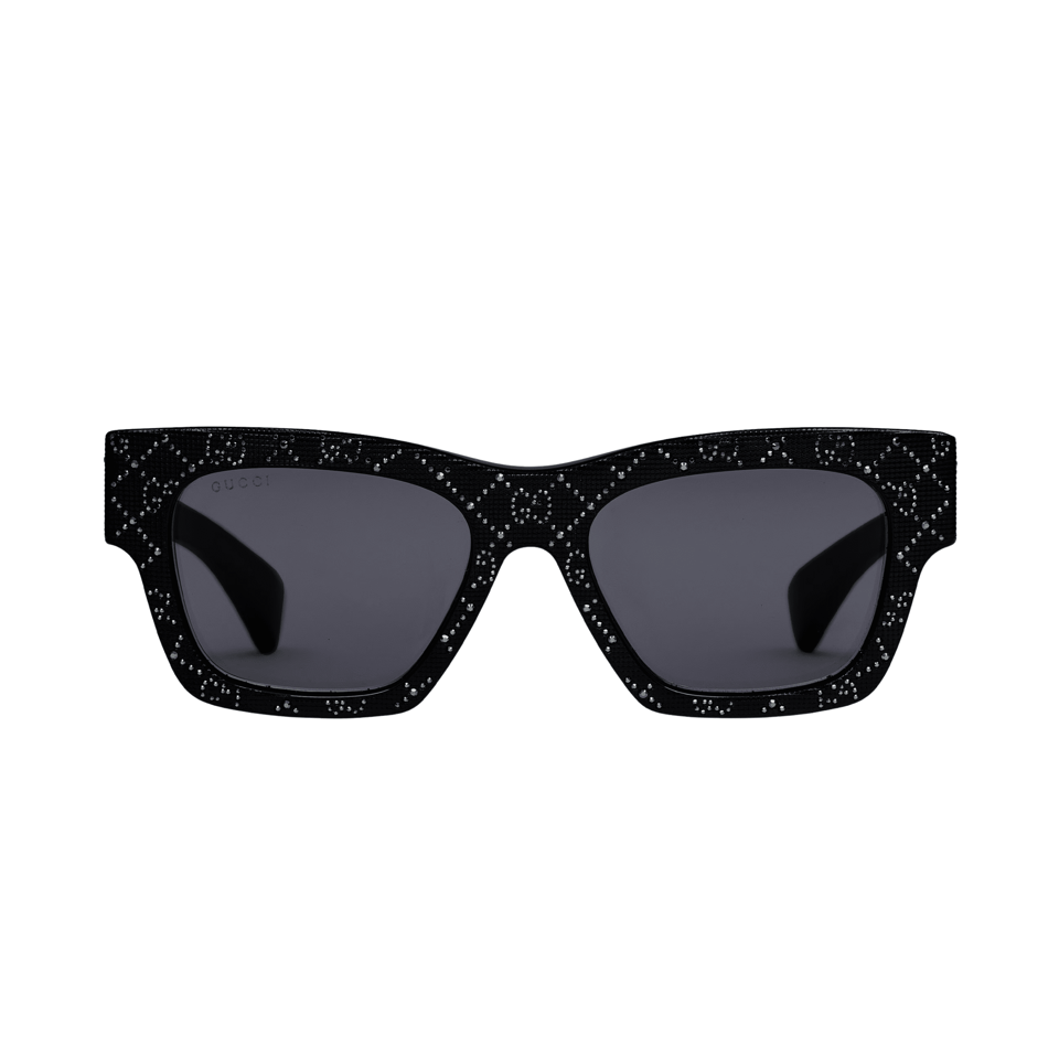 Gucci Black Rectangular Frame Sunglasses GG1835S view 2