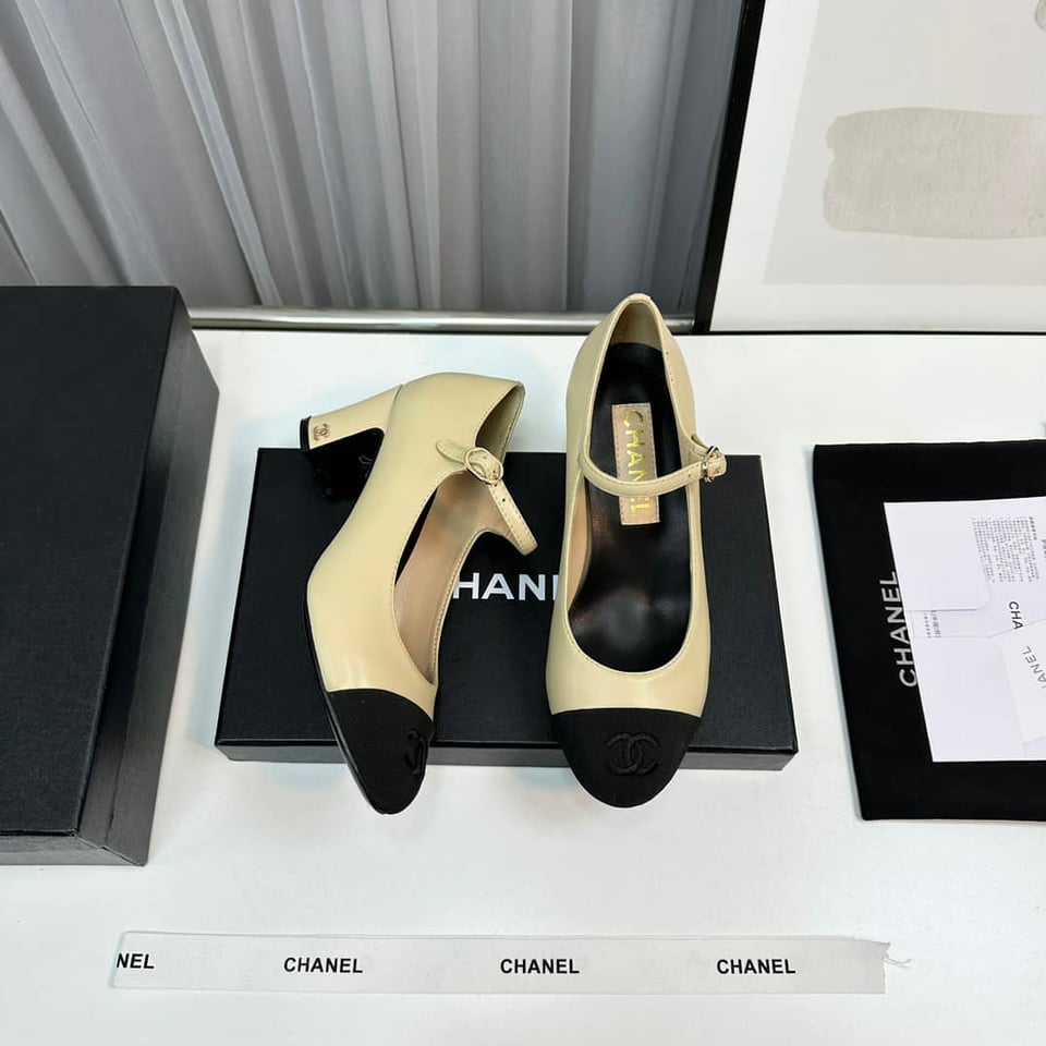 Chanel Mary Janes Beige G45118 view 8