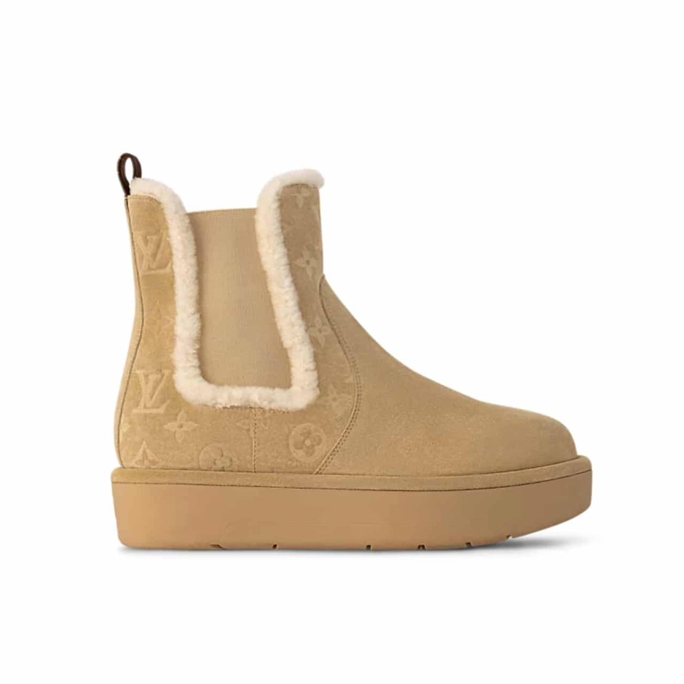 Louis Vuitton Aspen Chelsea Ankle Boot Beige 1Adc7R view 2
