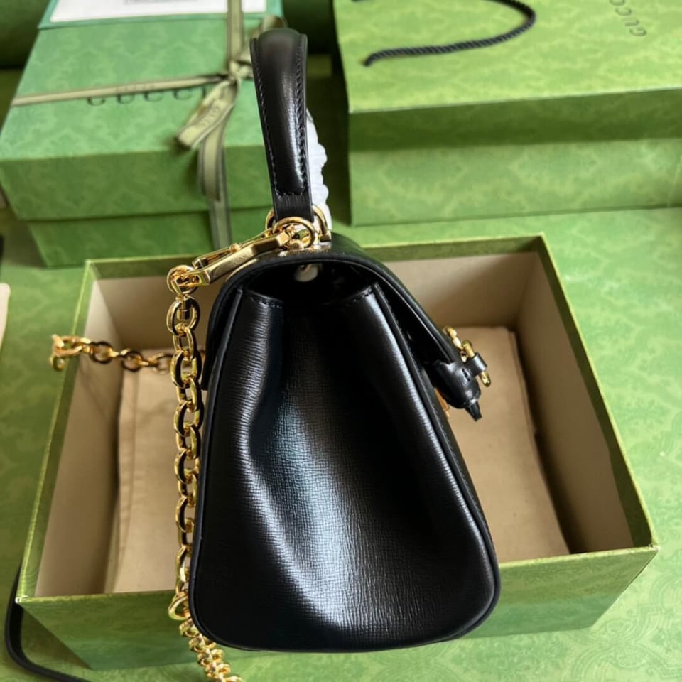 Gucci Horsebit 1955 Leather Top Handle Bag view 6