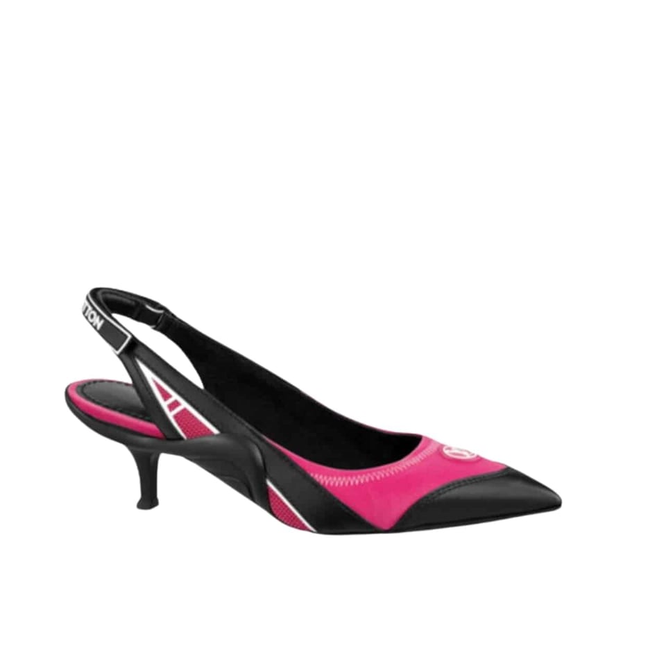 Louis Vuitton Archlight Slingback Pump Black And Pink view 2