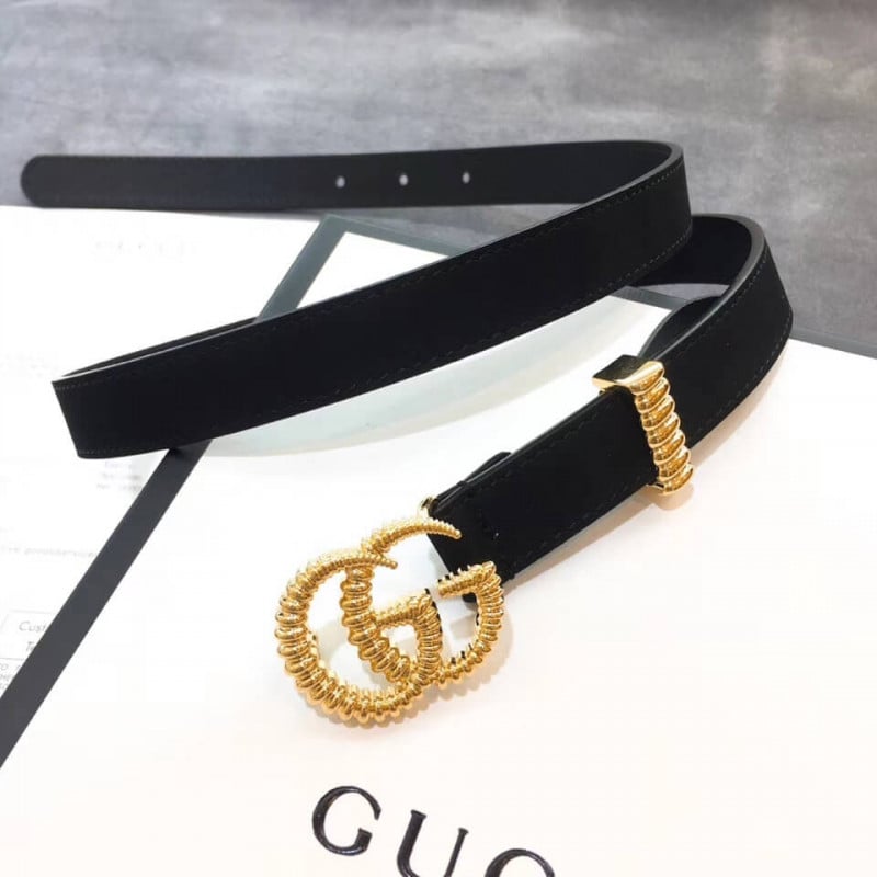 Gucci Suede Belt With Torchon Double G Buckle 602071 view 6