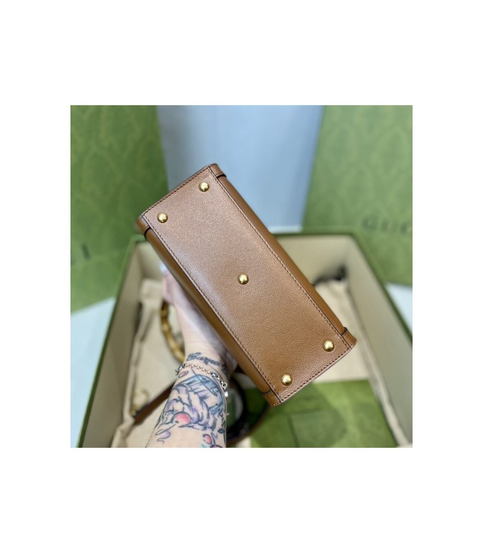Gucci Diana Mini Tote Bag Brown view 11