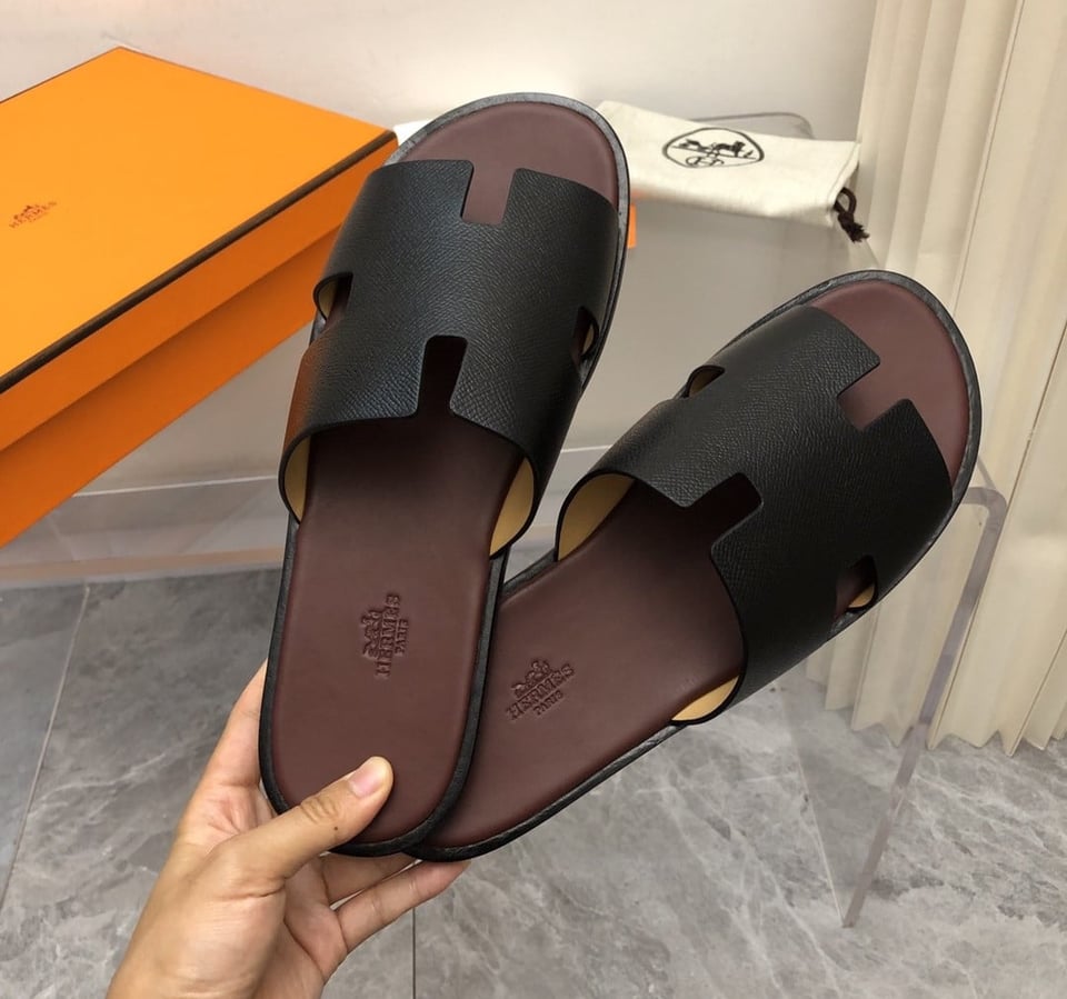 Hermes Izmir Sandal Black And Brown view 10